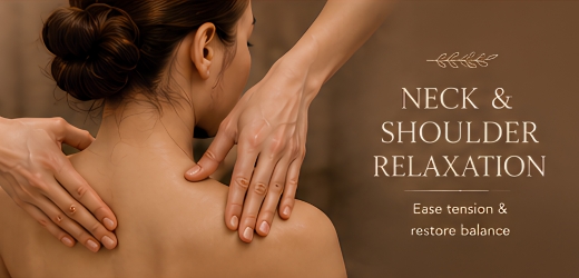 Neck and shoulder relaxation massage